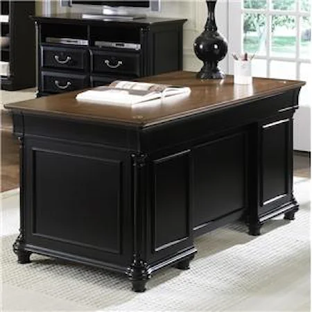 Jr Executive Double Pedestal Desk   